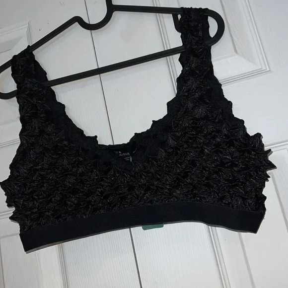 Simmons Black hot & Delicious Waffle textured Bralette Sz M - Picture 15 of 15